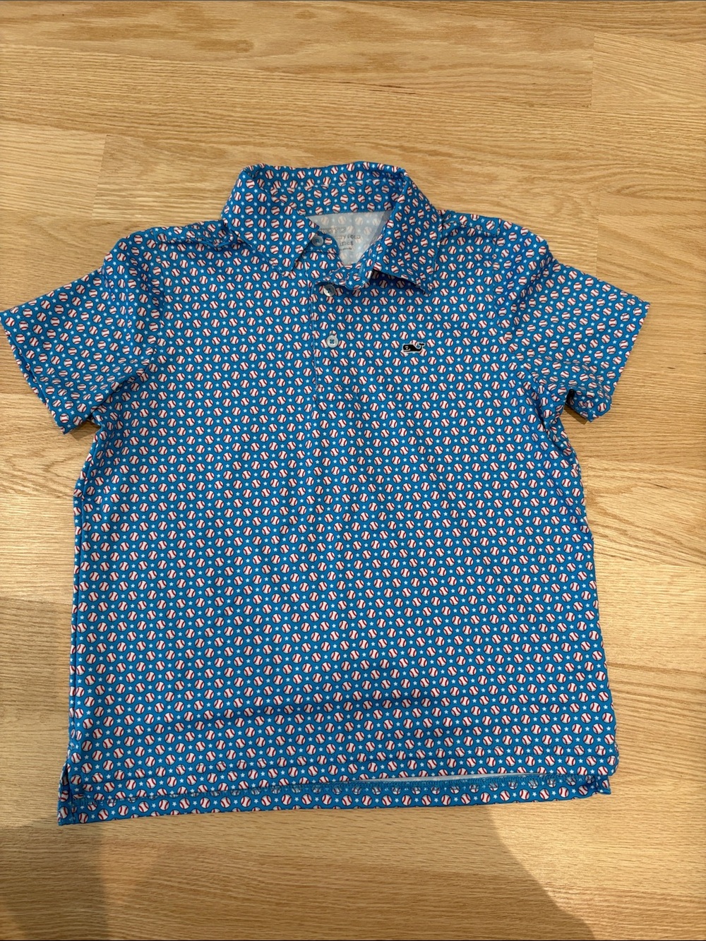 V Vines Baseball Polo